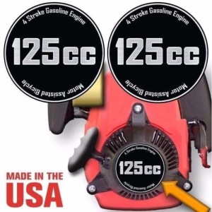 4 Stroke Motorized Bicycle Engine Decals Graphic Detail Kit Emblem-1
