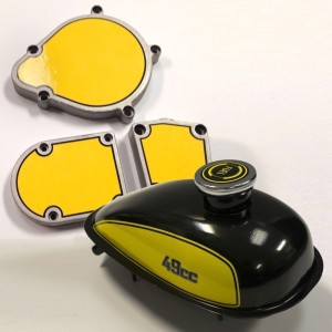 Motorized Bicycle Engine & Tank Decals-1