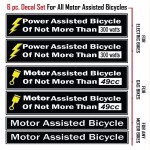 Power Assisted Bicycle Decal Fits Motorized Bicycles-2